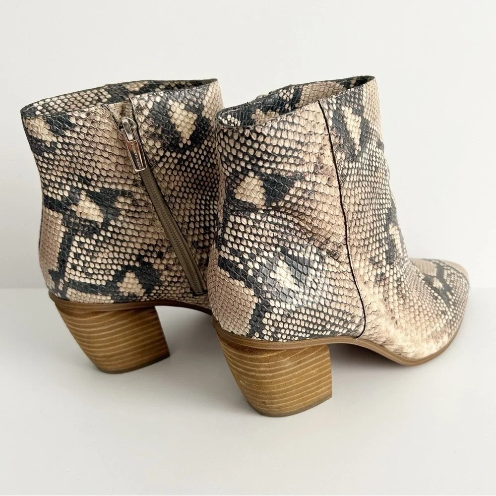 Vince Camuto Snake Print Boots | Size 10